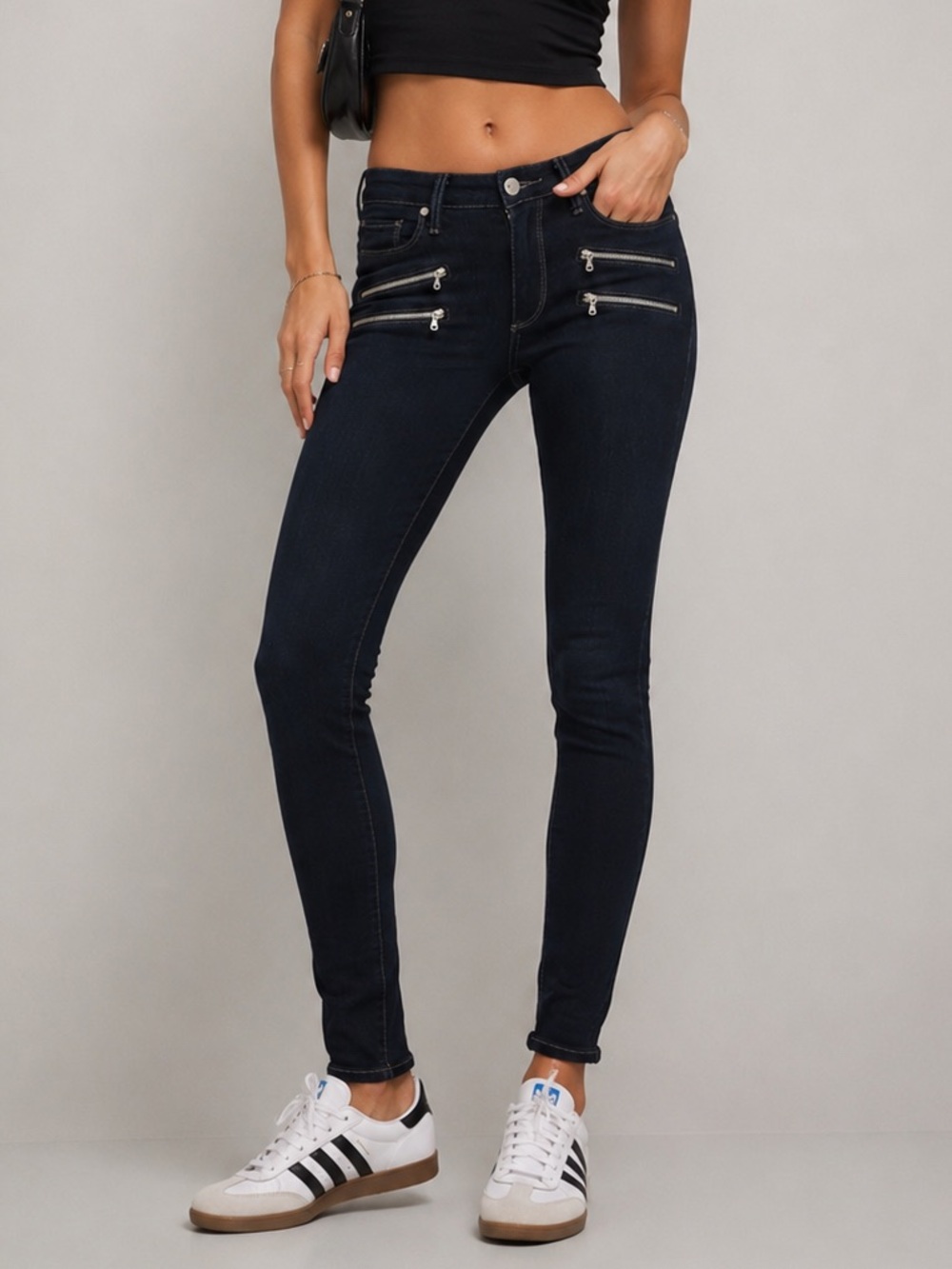 PAIGE Edgemont Dark Wash Skinny Jeans